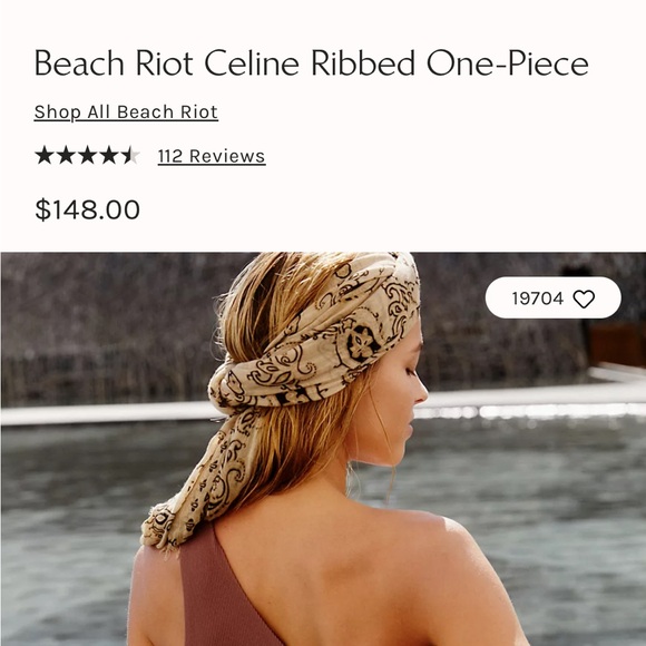 Beach Riot Celine Ribbed One-Piece - Picture 9 of 9